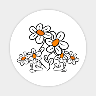 daisy flower, daisies in bloom blossoms garden Magnet
